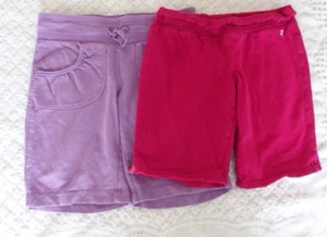 Medium 8 Girls Bermuda Shorts Set summer spring pink purple Old Navy So modest - Picture 1 of 5