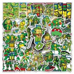 50 calcomanías adhesivas aleatorias de dibujos animados para computadora portátil TMNT Teenage Mutant Ninja Turtles - Imagen 1 de 5