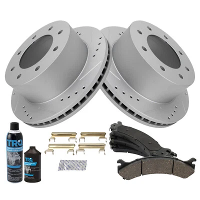 Rear Disc Brake Kit for Chevy Silverado 3500 GMC Sierra 3500 2001-2010 Dual - Image 1 of 4