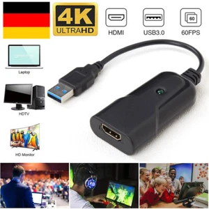 HDMI zu USB 3.0 1080P Videoaufnahmekarte HD Video und Audio Capture Card - Bild 1 von 8