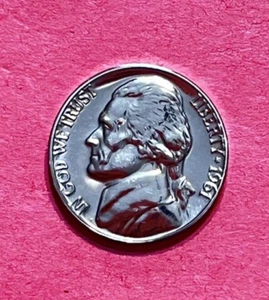 1961 Jefferson Nickel BRILLIANT GEM PROOF - Picture 1 of 2