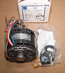 Emerson 2482 PSC Direct Drive Blower Motor 1/3 HP 1075 RPM 3 Spd 115V KA55HXWR - Picture 1 of 10