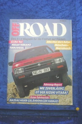 Off Road 6/91 Nissan Terrano TD Suzuki Vitara Mazda Navajo GMC SYCLONE Audi 100 - Immagine 1 di 2