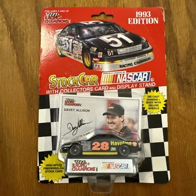Racing Champions 1993 DAVEY ALLISON #28 HAVOLINE 1/64 DIECAST W/CARD - Image 1 of 4
