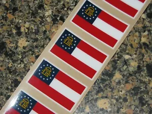 GEORGIA STATE FLAG Football Helmet Decals Qty (1) FULL Size 3M 20MIL - Picture 1 of 1