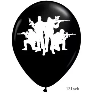 Palloncini soldato esercito ragazzi compleanno militare COD tema decorazioni festa NERO B - Foto 1 di 3