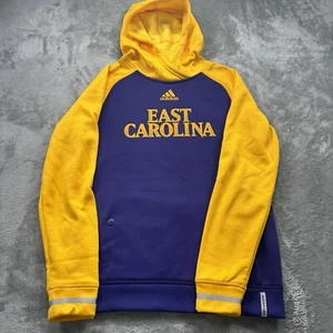 East Carolina Pirates Adidas NCAA Unisex Purple Sideline Climawarm Hoodie Small - Picture 1 of 6