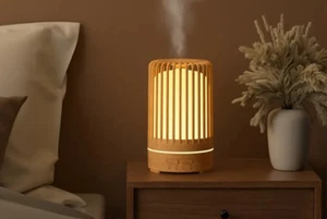 Ultrasonic Birdcage Aroma Diffuser, 7-Color LED, Quiet USB, Timer, Cool Mist - Picture 1 of 10