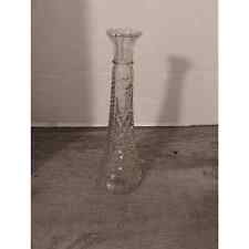 9" Starburst Clear Cut Crystal Slim Vase