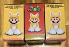 Lot Of 3 Jakks Pacific 91424 2.5" Super Mario CAT MARIO Mini-Figure Wholesale