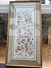 Vintage Silk Embroidery Chinese Framed Picture Hand Stitched