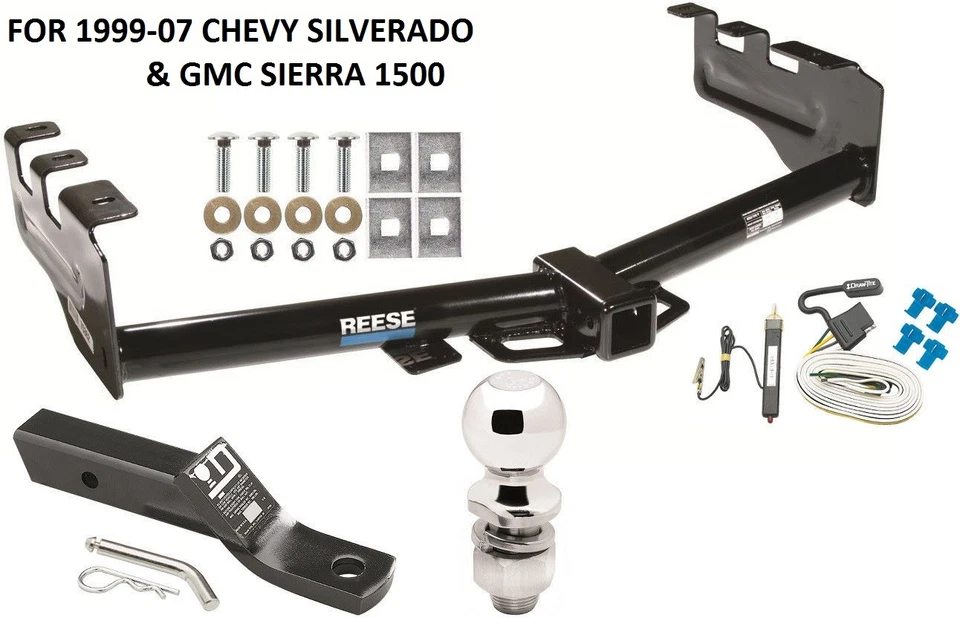 Remolque completo Chevy Silverado GMC Sierra 1500 1999-07 paquete de enganche con kit de cableado Foto 1 de 1