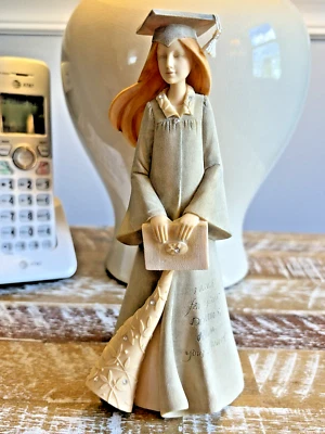 Estatuilla Enesco Foundations Graduation Girl Reach for Your Dreams 7,68 pulgadas Foto 1 de 4