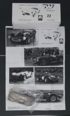 TREVOR WRIGHT TW MODELS #22 MASERATI 2 LITRE LE MANS 1955 WHITE METAL KIT 1:43 - Image 1 of 4