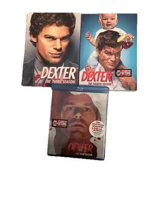 Dexter Lot Seasons 3,4, & 5th (Blu-ray)DVD New Sealed Foto 1 de 3