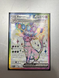 Pokémon Evoluciones Prismáticas Figura Premium Cartas Promocionales 175 176 Umbreon Espeon - Imagen 1 de 3