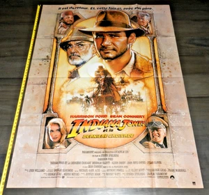INDIANA JONES DIE LETZTE KREUZFAHRT POSTER FRANZÖSISCHE GRANDE 45" x 61" SCHÖN GROSS - Bild 1 von 6