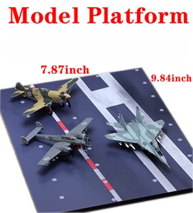 7.8x9.8 inch Fighter Tank aircraft carrier helicopter Model platform wood - Picture 1 of 26