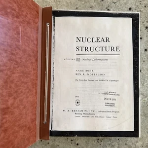 Rare LANL Copy! Nuclear Structure  Vol II-Nuclear Deformations, Bohr & Mottelson - Picture 1 of 21