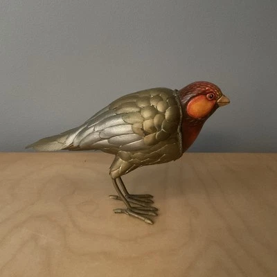 Sergio Bustamante Finch Bird Mixed Metal Ceramic  36/350 - Image 1 of 4
