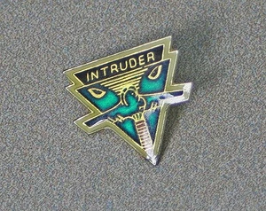 Intruder A6 USAF Fighter Squadron Vintage Emaille Pin Anstecker - Bild 1 von 5