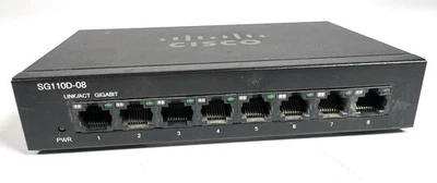 Cisco Switch SG110D-08HP 8-Port Gigabit Switch *NO POWER SUPPLY* - Image 1 of 4