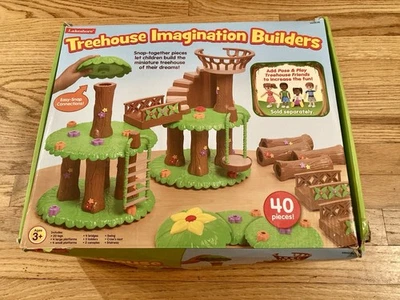 Lakeshore Treehouse Imagination Educational Building Set W/ Box + Figures - Image 1 of 2