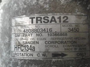 A/C Compressor 04 2004 Buick Rainier Ice Cold Air Part #  10366868 - Picture 1 of 12