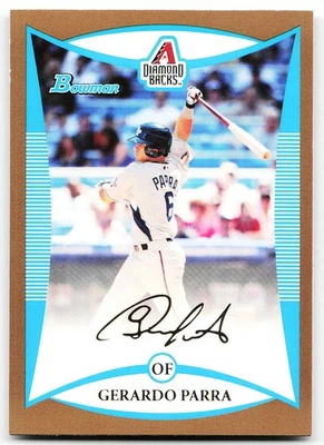 🔥 2008 Bowman Draft Picks & Prospects #BDPP103 Gerardo Parra Prospects Gold - Image 1 of 2