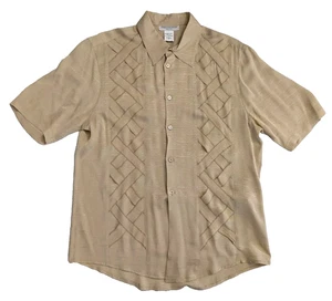Camisa de seda Umberto Bilancioni XL para hombre hecha en Italia italiana talla 56 EE. UU. 46-48 - Imagen 1 de 13