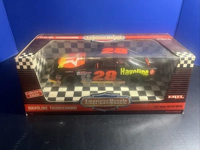 ERTL American Muscle Nascar #28 Davey Allison Havoline Texaco 1/18 New 7458 - Image 1 of 4