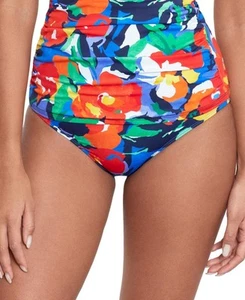 Lauren Ralph Lauren Damen mehrfarbig bedruckt Hipster Bikinihose Größe 10 - Bild 1 von 1
