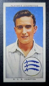 1938 John Player & Sons Cricketers - Denis Compton #4 - Picture 1 of 1