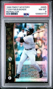 Barry Bonds Tony Gwynn 1998 Finest #M25 Mystery Refractror PSA 8 - Bild 1 von 2
