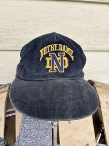 De Colección Notre Dame Pana Snap Back Retro Universidad Thrashed Streetwear Fútbol EE. UU. - Imagen 1 de 3