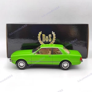 BOS 1/18 Ford Taunus TC2 Ghia 1976 Verde BOS167 Resina Modelo Coche Colección Usado - Imagen 1 de 12
