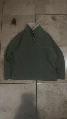 Pulôver de lã Clearwater Outfitters Sherpa forrado com um quarto de zíper (médio masculino) - Imagem 1 de 4