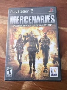Mercenaries: Playground of Destruction (Sony PS2, 2005) Completo CIB - Testato - Foto 1 di 8