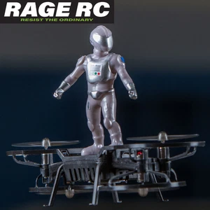 Rage RC AeroBoard RTF Robot Mini Indoor Drone Micro Toy Hero Flyer Copter Lipo - Picture 1 of 5