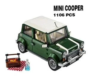 *NEW* UNBRANDED 10242 MINI Cooper MOC Creator Expert Building Blocks 1106 pcs - Foto 1 di 9