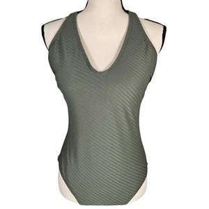 Kona Sol Costume da Bagno Unico Copertura Media, Verde, Large - Foto 1 di 15