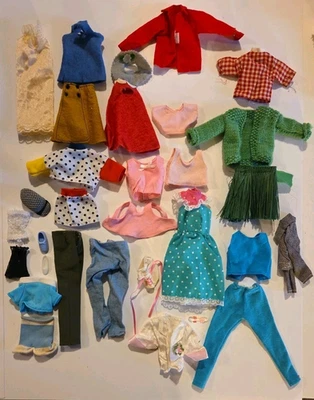 Lote Ropa Muñeca Estilo Barbie Camisas Vestido Pantalones Faldas Tanques Chaquetas Sin Marca Foto 1 de 4