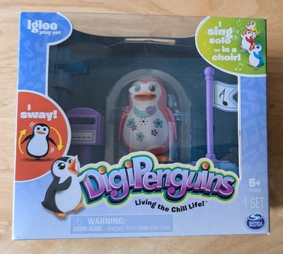 DigiPenguins  Daphne Pink Singing Penguin  Igloo Playset-NIB - Image 1 of 2