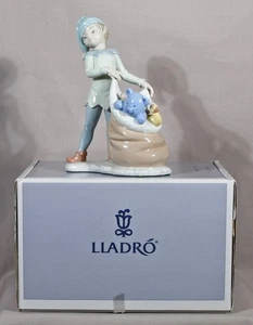 Lladro #6894 Santa's Sack Of Dreams 7 1/2" Tall With Original Box - Picture 1 of 12