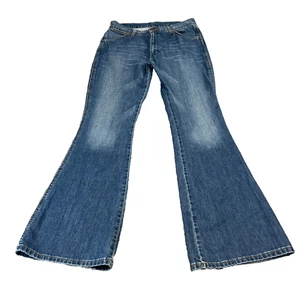 Vintage Wrangler Damen Jeans UK14 W32 L34 Flare Bellbottom High Waist Schnurrhaare - Bild 1 von 10