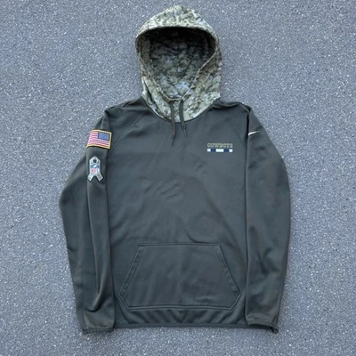 Sudadera con capucha para mujer Nike Dri Fit Dallas Cowboys Salute To Service grande Foto 1 de 4