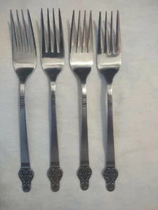 Stainless Imperial International 4 Dinner Fork Serving vintage 7 1/4 in - Picture 1 of 3