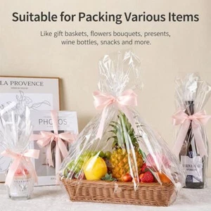 Transparent Wrapping Plastic Film Thin Cellophane Wrapping Paper Wrap Roll - Picture 1 of 19