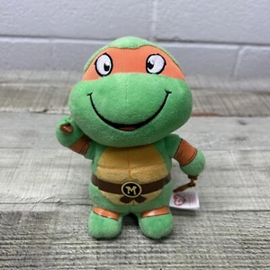 TMNT Michelangelo Beanie Baby Teenage Mutant Ninja Turtle TY 6" Plush - Picture 1 of 5