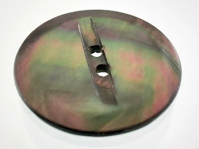 Carved Multi Color MOP Mother-Of-Pearl Garment Button .9in Pattern 317B - Image 1 of 4
